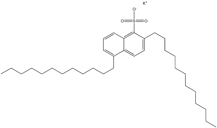 2,5-Didodecyl-1-naphthalenesulfonic acid potassium salt Struktur