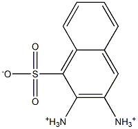 2-Diazonionaphthalene-1-sulfonate Struktur