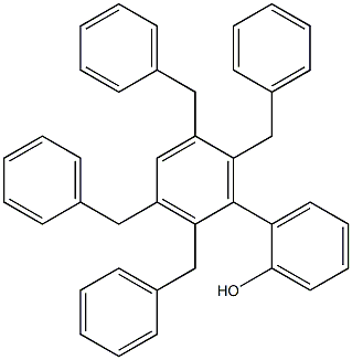 2-(2,3,5,6-Tetrabenzylphenyl)phenol Struktur