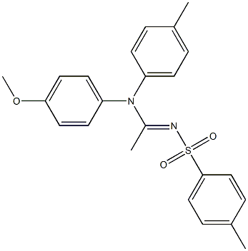 N1-(p-Methoxyphenyl)-N1-(p-methylphenyl)-N2-[(p-methylphenyl)sulfonyl]acetamidine Struktur