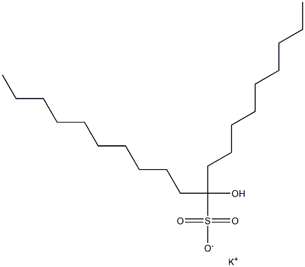 10-Hydroxyicosane-10-sulfonic acid potassium salt Struktur