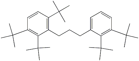 1-(2,3,6-Tri-tert-butylphenyl)-3-(2,3-di-tert-butylphenyl)propane Struktur