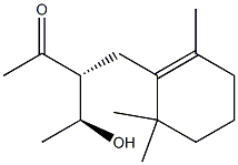 (3R,4S)-4-Hydroxy-3-[(2,6,6-trimethyl-1-cyclohexenyl)methyl]-2-pentanone Struktur