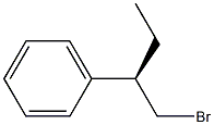 (+)-[(R)-1-(Bromomethyl)propyl]benzene Struktur