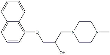 1-(1-Naphtyloxy)-3-(4-methylpiperazin-1-yl)propan-2-ol Struktur