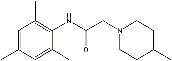 4-Methyl-N-(2,4,6-trimethylphenyl)-1-piperidineacetamide Struktur