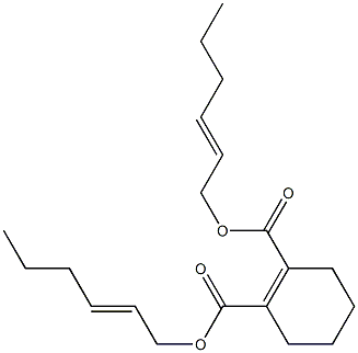 1-Cyclohexene-1,2-dicarboxylic acid bis(2-hexenyl) ester Struktur