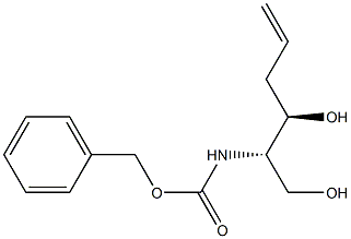 (2S,3R)-2-[(Benzyloxycarbonyl)amino]-5-hexene-1,3-diol Struktur