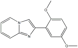 2-(2,5-Dimethoxyphenyl)imidazo[1,2-a]pyridine Struktur