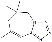 6,7-Dihydro-5,7,7-trimethyl-8H-1,2,3,8a-tetraazaazulene Struktur