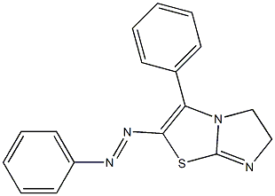 5,6-Dihydro-3-phenyl-2-(phenylazo)imidazo[2,1-b]thiazole Struktur