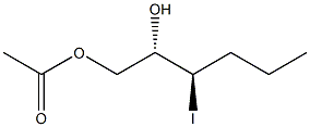 (2S,3R)-1-Acetoxy-3-iodohexan-2-ol Struktur