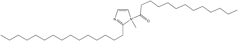 1-Methyl-1-tridecanoyl-2-pentadecyl-1H-imidazol-1-ium Struktur