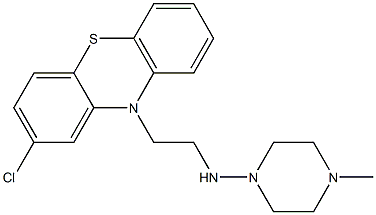 2-Chloro-N-(4-methylpiperazino)-10H-phenothiazine-10-ethanamine Struktur