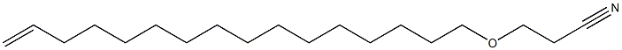 3-(15-Hexadecenyloxy)propionitrile Struktur