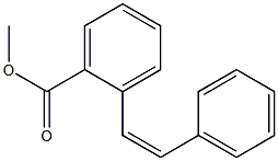 (Z)-Stilbene-2-carboxylic acid methyl ester Struktur