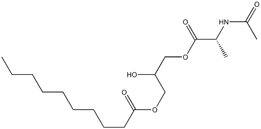 1-[(N-Acetyl-D-alanyl)oxy]-2,3-propanediol 3-decanoate Struktur