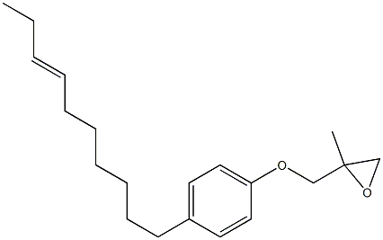 4-(7-Decenyl)phenyl 2-methylglycidyl ether Struktur