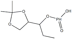 Phosphonic acid ethyl[(2,2-dimethyl-1,3-dioxolan-4-yl)methyl] ester Struktur