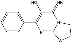 2,3-Dihydro-5-imino-7-phenyl-5H-thiazolo[3,2-a]pyrimidin-6-ol Struktur