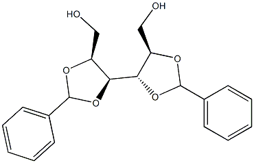 2-O,3-O:4-O,5-O-Dibenzylidene-L-glucitol Struktur