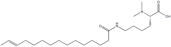 N6-(13-Pentadecenoyl)-N2,N2-dimethyllysine Struktur