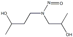 4-[N-(2-Hydroxypropyl)-N-nitrosoamino]-2-butanol Struktur