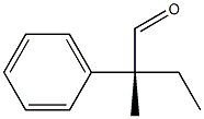 [R,(-)]-2-Methyl-2-phenylbutyraldehyde Struktur