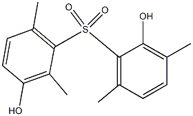 2,3'-Dihydroxy-2',3,6,6'-tetramethyl[sulfonylbisbenzene] Struktur