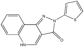 3,5-Dihydro-2-(2-thienyl)-2H-pyrazolo[4,3-c]quinolin-3-one Struktur