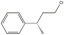 (+)-[(S)-3-Chloro-1-methylpropyl]benzene Struktur