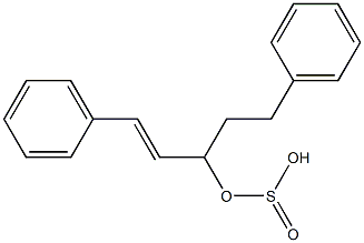 Sulfurous acid (2-phenylethyl)cinnamyl ester Struktur