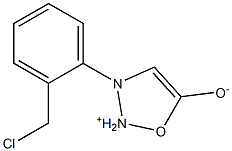 3-[2-Chloromethylphenyl]-1,2,3-oxadiazole -ium-5-olate Struktur