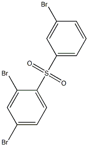 2,4-Dibromophenyl 3-bromophenyl sulfone Struktur