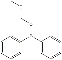 Diphenylphosphinous acid methoxymethyl ester Struktur