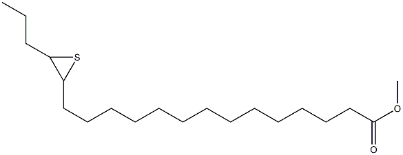 15,16-Epithiononadecanoic acid methyl ester Struktur