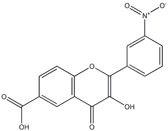 6-Carboxy-3'-nitroflavonol Struktur