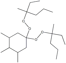 3,4,5-Trimethyl-1,1-bis(1-ethyl-1-methylbutylperoxy)cyclohexane Struktur