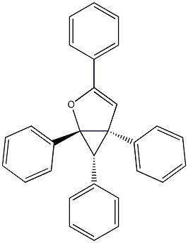 (1R,5S,6S)-1,3,5,6-Tetraphenyl-2-oxabicyclo[3.1.0]hex-3-ene Struktur