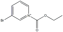 1-(Ethoxycarbonyl)-3-bromopyridin-1-ium Struktur