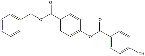 4-(4-Hydroxybenzoyloxy)benzoic acid benzyl ester Struktur