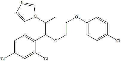 1-[1-Methyl-2-[2-(4-chlorophenoxy)ethoxy]-2-(2,4-dichlorophenyl)ethenyl]-1H-imidazole Struktur