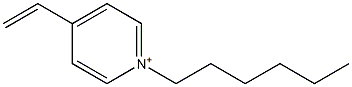 1-Hexyl-4-vinylpyridinium Struktur