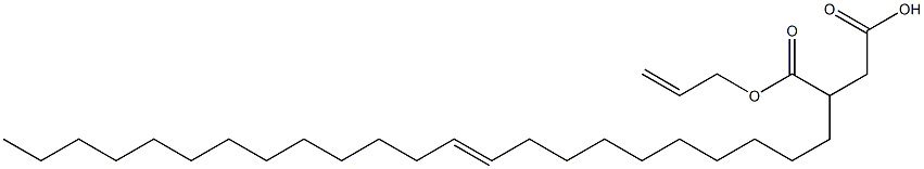 3-(10-Tricosenyl)succinic acid 1-hydrogen 4-allyl ester Struktur