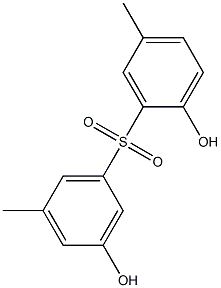 2,3'-Dihydroxy-5,5'-dimethyl[sulfonylbisbenzene] Struktur