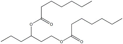 Diheptanoic acid 1,3-hexanediyl ester Struktur