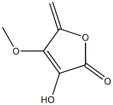 3-Hydroxy-4-methoxy-5-methylenefuran-2(5H)-one Struktur