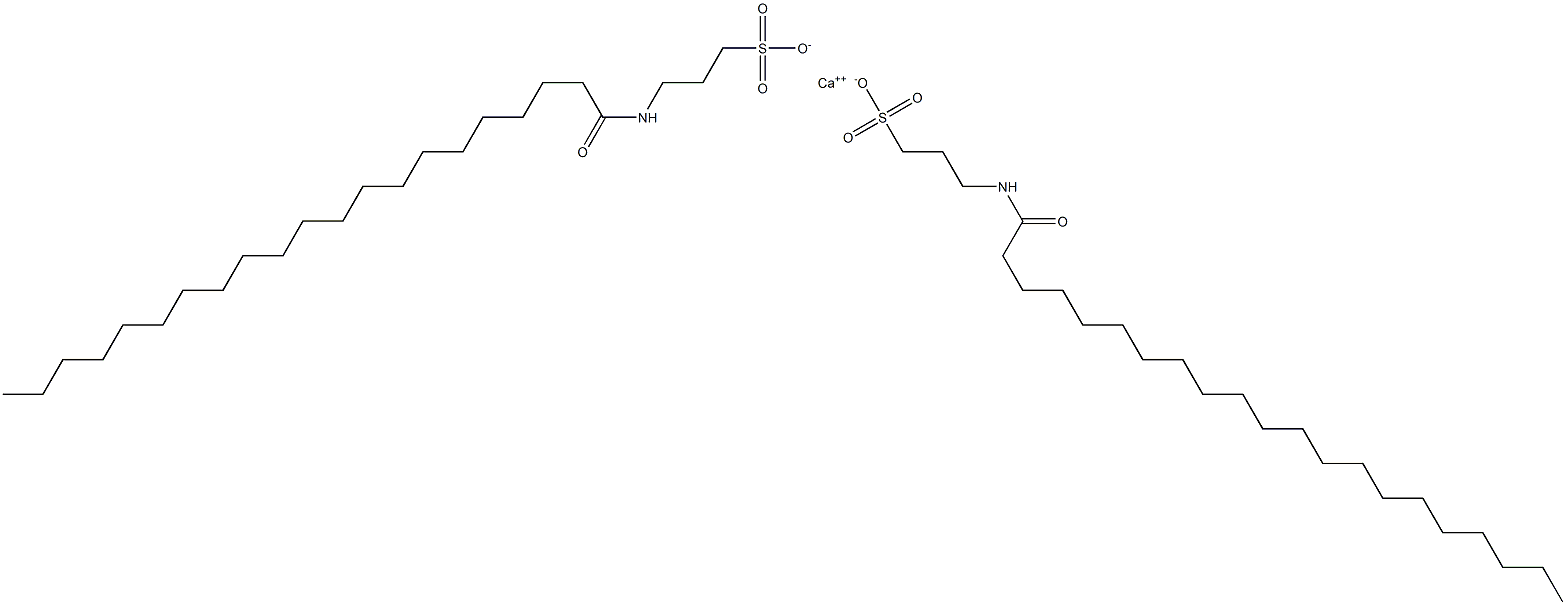 Bis[3-[(1-oxohenicosyl)amino]-1-propanesulfonic acid]calcium salt Struktur