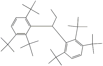 1,1-Bis(2,3,6-tri-tert-butylphenyl)propane Struktur