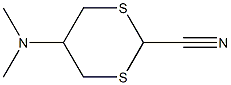 5-(Dimethylamino)-1,3-dithiane-2-carbonitrile Struktur